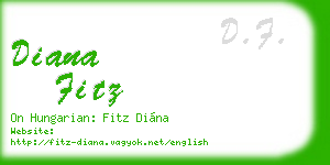 diana fitz business card